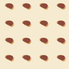 coffee beans seamless pattern