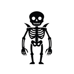 skeleton of a skeleton silhouette illustration vector