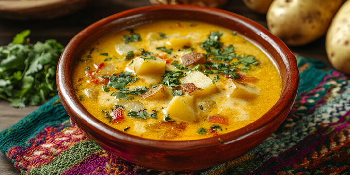 Pisca Andina or cheese and potato soup