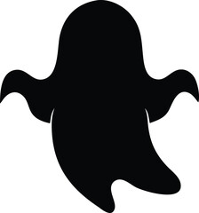 ghost halloween vector silhouette