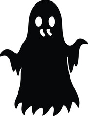 ghost halloween vector silhouette