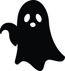 ghost halloween vector silhouette