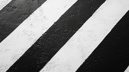 Fototapeta premium Abstract black and white diagonal lines create a bold, high-contrast texture. Modern minimalism with visual rhythm, evoking motion, structure, and stylish sophistication in design. 