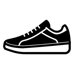 Sports sneaker icon and illustration.