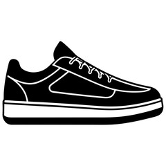 Sports sneaker icon and illustration.