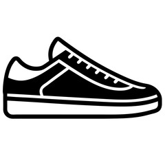 Sports sneaker icon and illustration.
