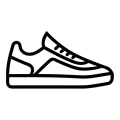 Sports sneaker icon and illustration.