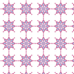 Seamless pattern of stylized multicolored stars in pastel colors.eps