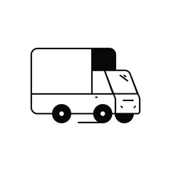 Delivery Truck Vector icon