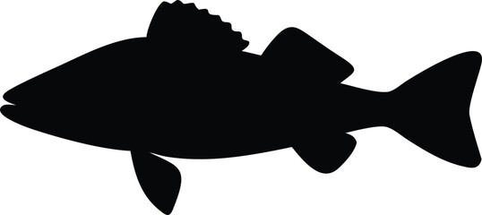 walleye fish silhouette
