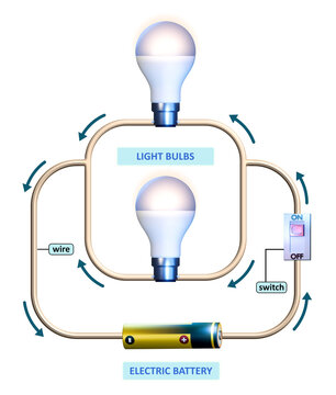 Parallel electric circuit diagram