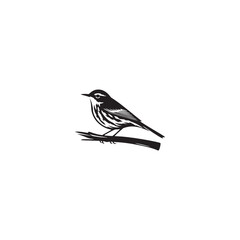 **"Bright Yellow Warbler Vector Silhouette: Cheerful Songbird Design Featuring Compact Body, Upright Posture, and Delicate Details in Clean, Minimalist Style for Crafts and Digital Art"**
