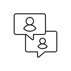 Online Comunication Icon vector