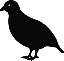 bird of quail silhouette