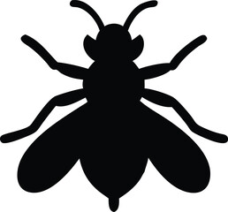 flat bee silhouette