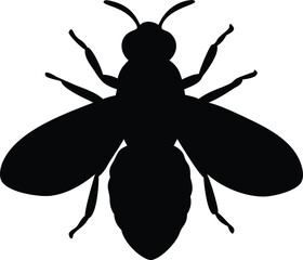 flat bee silhouette