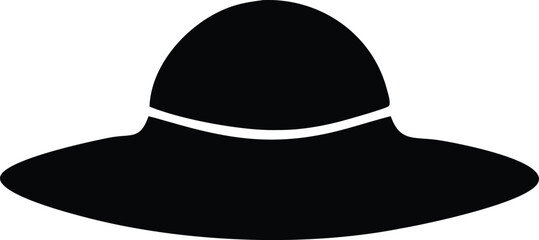 flat summer hat silhouette