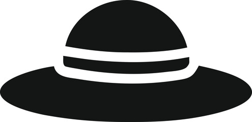 flat summer hat silhouette