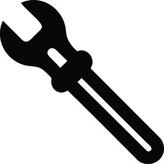 metal wrench silhouette