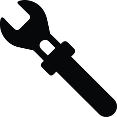 metal wrench silhouette