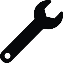 metal wrench silhouette