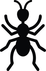 minimalist ant silhouette