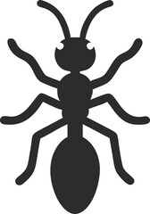 minimalist ant silhouette