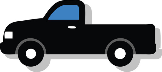 modern pickup truck silhouette