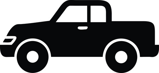 modern pickup truck silhouette