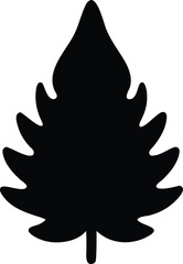 pine tree leaf silhouette