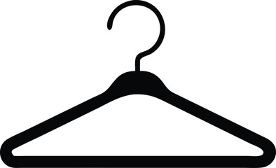 plastic empty clothes hanger silhouette