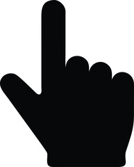 simple hand cursor silhouette