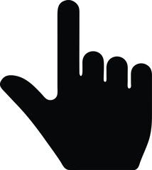 simple hand cursor silhouette