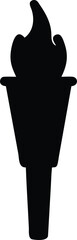 tiki torch silhouette