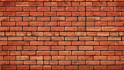 Brick wall background. Realistic brick wall vector illustration with detailed texture. Seamless brick wall.