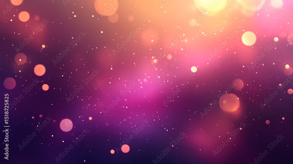 Poster vibrant bokeh lights create an enchanting background with a blend of hues ranging from deep purples 