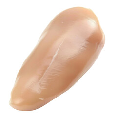 Fototapeta premium Smooth, glossy, and pale object resembling piece of skin or cosmetic product, showcasing natural sheen and slightly curved shape. Its texture appears soft and inviting, making it suitable