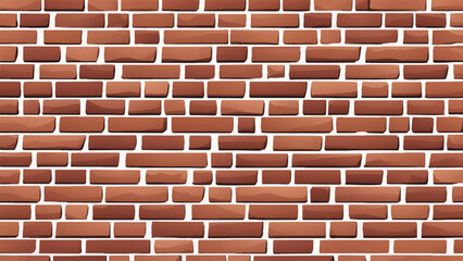 Fototapeta premium Brick wall background. Brick wall texture. Vector illustration. 
