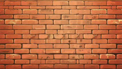 Brick wall background. Brick wall texture. Vector illustration. 