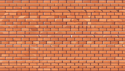 Brick wall background. Brick wall texture. Vector illustration. 