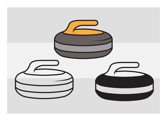 Curling Rocks SVG Silhouette Bundle, Curling Rocks Silhouette, Sports Svg, Curling Svg, Winter Sports Svg, Curling Png, Curling Svg Images, Cut Files