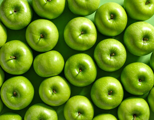 Green apples still life photograph