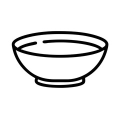 A simple graphic of a bowl filled with liquid sitting on a small pedestal with a white background