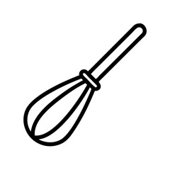Outline drawing showing a kitchen utensil used for mixing ingredients together by hand, black lines