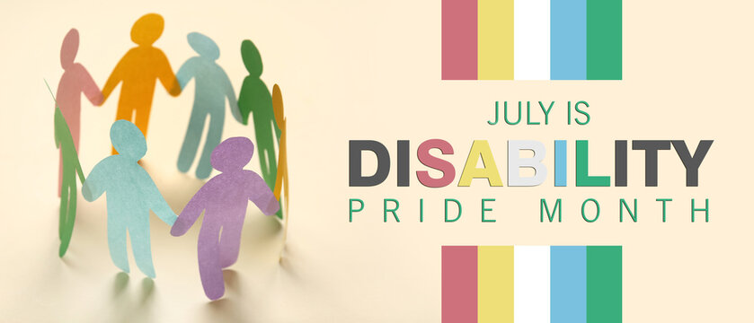 Paper human figures on light background. Inclusion concept