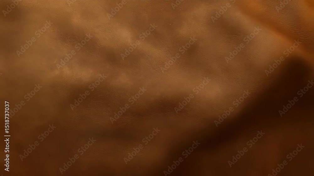 Poster smooth surface of textured tan leather material in gentle motion creating subtle highlights and shad