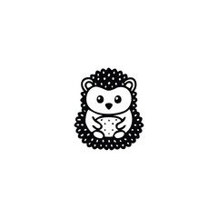Clean and Elegant Hedgehog Logo.  Versatile Design for Creative, Tech, and Animal Brands