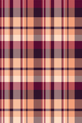 Elegant peach and burgundy plaid pattern.  Perfect for textile design, website backgrounds, or autumnal themed projects.