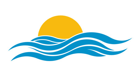 Sunrise over Azure Waves