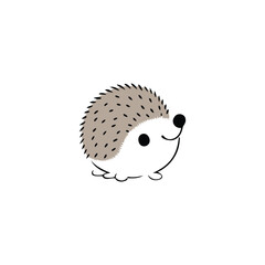 Modern Cute Baby Hedgehog Logo. Adorable Design for Baby and Childcare Brands